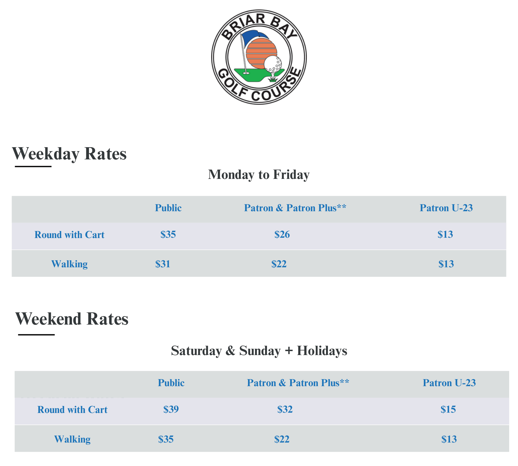 BRIAR BAY NEW RATE